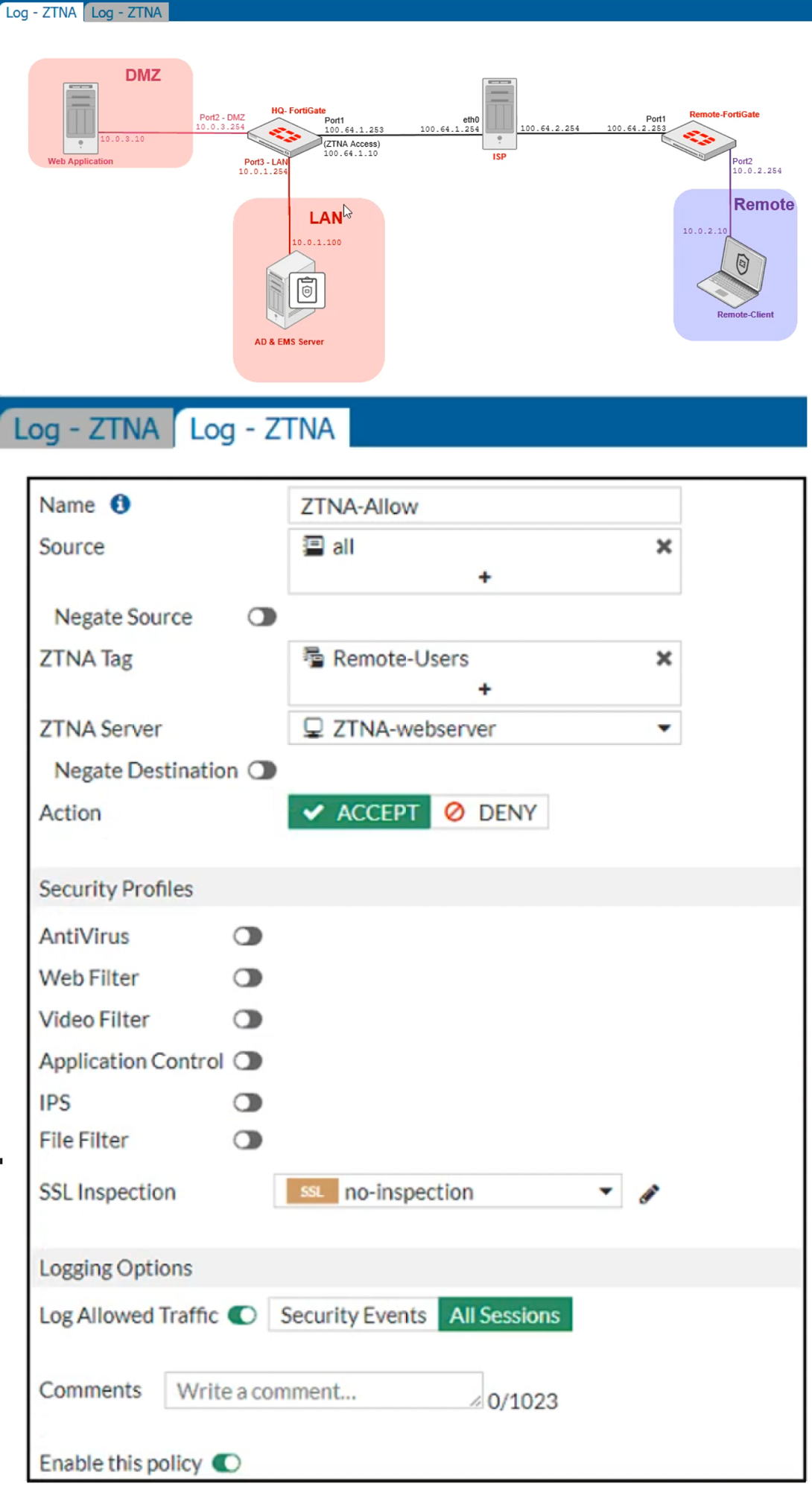 Image NSE5_FCT-7.0_18Q.png related to the Fortinet NSE5_FCT-7.0 Exam