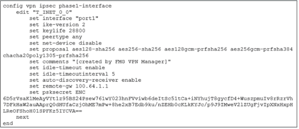 Image NSE7_SDW-7.0_29Q.png related to the Fortinet NSE7_SDW-7.0 Exam